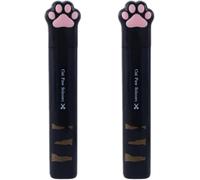 2Pcs Black Cat Paw, Kawaii Hand Cutters,Folding Pocket Scissors Small Folding Safety Scissors Multifunctional Craft, Mini Art School Stationery Cartoon Cute Mini