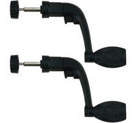2Pcs Black Fishing Reel Handles Universal Fishing Reel Handles Replacement Grip Parts Reel Care Fishing Accessories