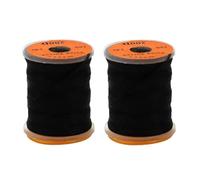2Pcs Black Fly Tying Thread,Flies Tying Thread Material,Fluorescent 100Yard 200D Bass Fishing Hook Line,Fishing Accessories,Fly Tying Materials,Accessories