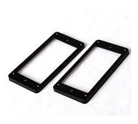 2pcs Black Humbucker Pickup Mounting Rings for LP Electric Guitar | Plastic,black,2 rings,fits LP electric guitar,outer 91x45mm,inner 70x38mm,thickness 4mm,hole distances 79mm