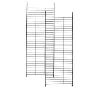 2pcs Black Iron Cat Cage Ladder Ramp Accessory for DIY Playpen