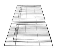 2pcs Black Iron Wire Mesh Fence Panel with Removable Door for Cats | Custom Enclosure Builds, Indoor Outdoor Use, Quick Wipe-down Finish, Integrated Gate Accessory for Crates