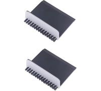 2Pcs Black Kitchen Sink Squeegee Cleaner Countertop Brush Wiper Vegetable Cleaning Brush Wiper Home Kitchen Tool Accessories Fruit and Vegetable Cleaning Brushes,Kitchen Squeegee,Cleaning Tools
