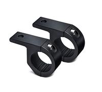 2Pcs Black Light Bar Mounts,Motorcycle Mounting Bracket,Light Bar Mounting Brackets,Car Accessories 0.75" 1" 1.25" Bull Bar Mounting Bracket Driving Fog Lights Bracket for Car Motorcycle Automotive