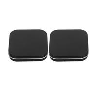 2pcs Black Magnetic Empty Makeup Palette, 8 Grid Abs Iron Cosmetics