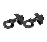 2pcs Black Metal Chain Tension Adjusters for Foldable Bikes and Track | Inner Gasket Nut, Stable Floating Pulleys, Rear Entry Drop-outs Compatible, Commuter Cycling and Mountain Use