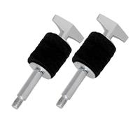 2pcs Black Metal Cymbal Stand Screws 8mm Thread Double Head Mount | Boom Arm Connections, Percussion Instrument Use, Easy Replacement and Secure Fastening, Stacking Convenience