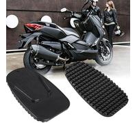 2Pcs Black Motorcycle Side Kickstand Non-Slip Plate Base Parking Stand Support Plastic Pad, Body and Frame Parts