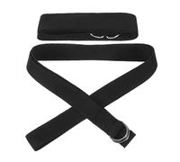 2pcs Black Non Elastic Yoga Strap Webbing Exercise Supply
