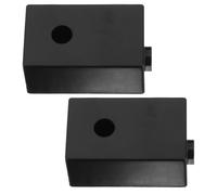 2pcs Black Plastic Electric Junction Box Cable Management Enclosure