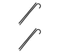2pcs Black Plastic Magician Crutch Stick for Stage Performance Dance