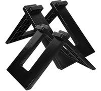 2pcs Black Plastic Slide Bike Holder Parking Stand for Homes Offices