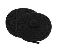 2Pcs Black Polyester Drawstring Cord Flat Replacement Drawstring Cord with Plastic Closure Ends for Hoodies Shorts Sweatshirts, 10mmx1.3m