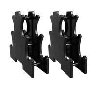 2pcs Black Pp Multi-layer Dumbbell Rack Storage Stand