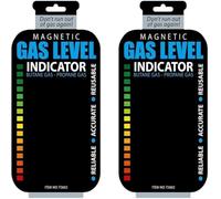 2Pcs Black Practical Propane Butane LPG Fuel Gas Tank Level Indicator, Reusable Propane Fuel Level Indicators,Magnetic Gauge Bottle Grill Connectors and Hoses for Outdoor Cooking Replacement Parts