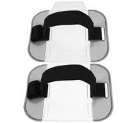 2pcs Black PVC Nylon Armband Id Card Holder with Adjustable Strap | Window, Hands Free Daily Use, for Security Staff, Airport Personnel, Transit Checks
