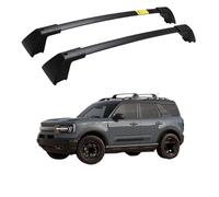 2Pcs Black Roof Rail Rack Cross Bars Crossbars Compatible For Ford Bronco Sport Badlands First Edition 2021 2022 2023