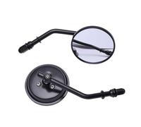 2Pcs Black Round Motorcycle Rearview Side Mirrors For Ha&rley Sportster Bobber Chopper Motorcycle Mirrors Rears Views Mirrors
