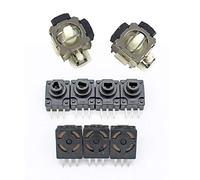 2Pcs Black/Rt Button Keypad for & 2Pcs 3D Analog Vibration Joystick Thumbstick for 360 Ps2