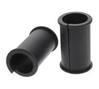 2pcs Black Rubber Microphone Gasket Set for Meeting Room Live Streaming | Easy to Put on Remove, Helps Prevent Slipping and Loosening, Compact Accessory Pack