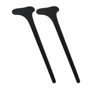2pcs Black Silicone Eyeliner Aid Tool for Smooth Stable Lines | Reusable Matte Shield, Fits Eye Shapes, Prevents Slipping, for Beginners and Steady Strokes