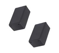 2Pcs Black Small Junction Boxes Power Supply Enclosure Plastic Electrical Case DIY Project Box for Electronic Equipment