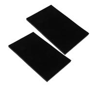 2Pcs Black Sponge Jewellery Box Inserts, Ring Earring Display Pads | 28.5x18x1.2cm Foam Liners, 100 Slots, Stackable Open-View Layout for Countertop Stores and Home Organisers