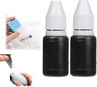 2PCS Black Stamp Refill,Stamp Ink Refill,Ink For Sta-Mps,Waterproof Privacy Supplies,5ml Fast Drying St-Amp In-K,S-Tamp Roller In-K Replacement,Lightweight Multipurpose,For Parcels,Grocery Bags(Black)