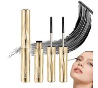 2PCS Black Steel Tube Eyelash Primer, Metal Tubular Mascara, Long Lasting, Zero Clumps, Non-smudged, Build Fuller Lashes for Daily Makeup