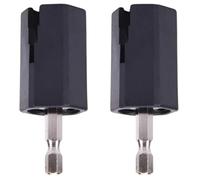 2Pcs Black String Winder Tuning Peg Puller Replace Electric Drill for Guitar Bass Repair Tool Kit Tools Guitar and Bass Accessories