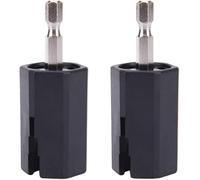 2Pcs Black String Winder Tuning Peg Puller Replace Electric Drill for Guitar Bass Repair Tool Kit Tools Guitar and Bass Accessories