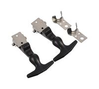 2pcs Black T-Handle Draw Latch Stainless Steel with Bracket