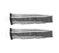 2pcs Black Table Tennis Net with Adjustable Clips Tight Knit Mesh | Polyester Cotton Material, Universal Fit for Indoor and Outdoor Tables, Suitable for Beginners and Clubs