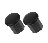 2pcs Black Tpe Octagonal Hockey Stick End Cap for Grip Control