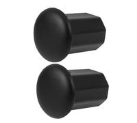 2pcs Black Tpe Octagonal Hockey Stick End Cap for Universal Fit