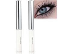 2PCS Black Waterproof Fibre Mascara Smudge Proof, Long-Lasting Eye Makeup with Smudge-Proof Silk Formula for Extra Thick & Voluminous Lashes