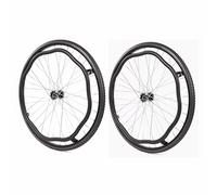 (2Pcs,Black) Wheelchair Rear Wheel Replacement 24x1"Wheel,Rear Wheel Assembly for 16-18-20 Inch Wheelchairs, Replacement Parts (1 Pair)