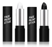 2PCS Black & White Face Paint Stick - Body Paint Makeup Kit for Special Effects and Clown Costume - Easy to Use
