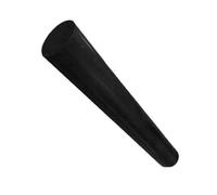 2pcs Black/White POM Plastic Rods, High Strength Polyoxymethylene Bars for Moving Parts Length 500mm(Black,12mm)