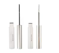 2PCS Black & White Waterproof Mascara Long-Lasting Smudge-Proof Formula with 4D Fiber Brush for Lengthening Voluminous Lashes, Multiple Colors Availabl