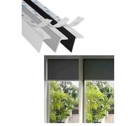 2Pcs Blackout Light Blockers Side Tracks PVC Light Blockers for Window Shades and Blinds,Side Tracks for Blackout Shades(Natural,43.3in/110cm)