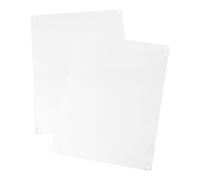 2pcs Blank Aluminum Yard Signs Silver Sublimation Plates for Signage