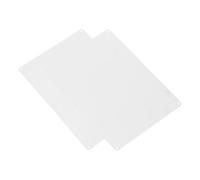 2pcs Blank with Pre Drilled Holes Aluminum Signs Silver Metal Plates