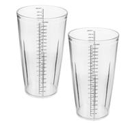 2pcs Blender Cup 1000ml with Graduated Scale Markings | PC Plastic, Stain Resistant Design, for Home Baking Prep and Cafes