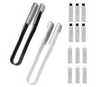 2PCS Blind Duster Cleaner Tool with 12 Replacement Heads, Double Sided Venetian Blind Cleaner Brush, Multi Use Crevice Cleaning Brush for Air Vents, Radiators, Window Tracks and Car AC