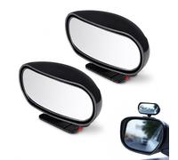 2Pcs Blind Spot Mirrors for Cars, Curved Convex HD Glass Material, 360° Rotatable Design Blindspot Mirrors for Car, Essential Accessory for Safe Driving, Universal Blind Spot Mirror for Car, Truck
