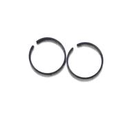 2Pcs Blower Segment Piston Ring for 40-49mm Brushcutter, Trimmer, Chainsaw - 1.2mm Thickness Standard Replacement(46X1.2mm)
