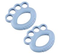 2Pcs Blue 60LB Hand Grip Strengthener, TPR Finger Exercise Ball, Hand Therapy Squeeze Balls for Arthritis Stress Relief Adults Elderly Kids