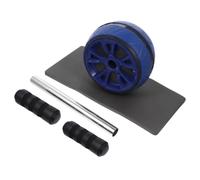2pcs Blue Ab Roller Wheel Exercise Equipment for Abdominal Training | Large Wheel Design, Plastic Steel Build, Safe Simple Operation, Supports Endurance Training, Easy to Learn