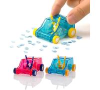 2Pcs Blue and Red Mini Car Dust Cleaner, Pencil Sweeper Car,Cute Pencil Eraser Sweeper,Small Cars Table Dust Gifts for Kids,Tools and Equipment,Cleaning Brushes and Dusters